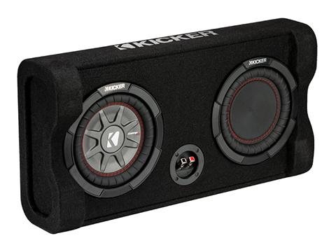 Kicker 47TRTP82 Down Firing 8-inch Loaded Passive Reflex Enclosure - Sounds Good Stereo Online