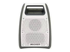 Kicker Bullfrog BF200 Grey-White Outdoor Bluetooth Audio System - Sounds Good Stereo Online