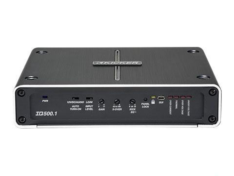 Kicker IQ500.1 High-Performance 500w Mono-Block Subwoofer Amplifier with Built-in DSP - Sounds Good Stereo Online