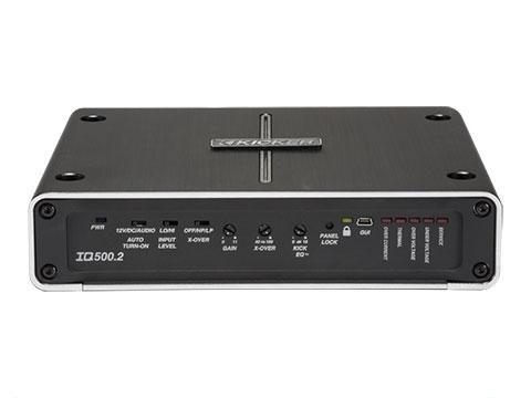 Kicker IQ500.2 High-Performance 500w 2-channel Amplifier with Built-in DSP - Sounds Good Stereo Online