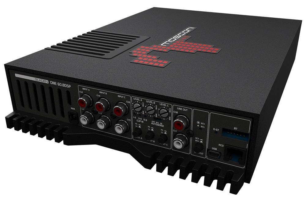 Mosconi Gladen One Series 60.8 8ch Sound Quality Audiophile Amplifier - Sounds Good Stereo Online