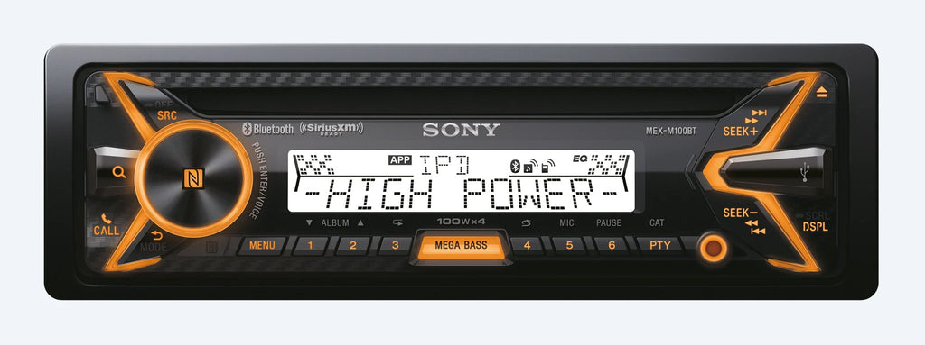 Sony MEX-M100BT 160W RMS Marine CD Receiver with Bluetooth (Black) and SiriusXM Ready - Sounds Good Stereo Online