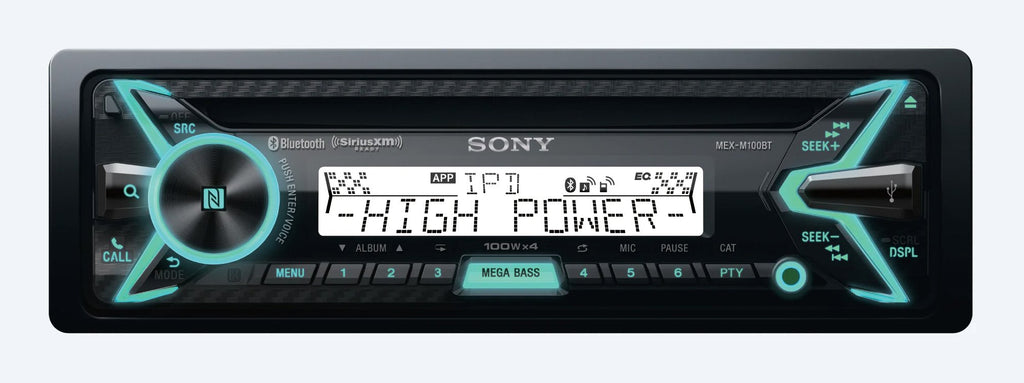 Sony MEX-M100BT 160W RMS Marine CD Receiver with Bluetooth (Black) and SiriusXM Ready - Sounds Good Stereo Online