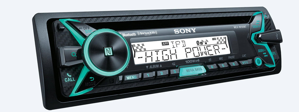 Sony MEX-M100BT 160W RMS Marine CD Receiver with Bluetooth (Black) and SiriusXM Ready - Sounds Good Stereo Online