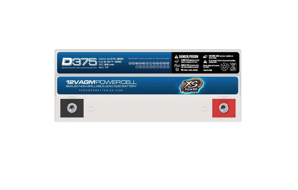 XS Power D-Series D375 12V Up to 600W AGM Battery - Sounds Good Stereo Online