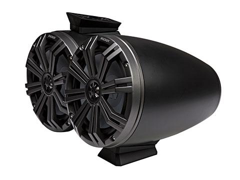 Kicker 46KMFC8/46KMFC8W Coaxial Tower System Speakers - Black