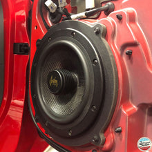 Load image into Gallery viewer, Custom 10-inch Mid-Bass Speaker Adapters - Compatible with 2005-2019 Chevrolet Corvette (C6 + C7) (Front Location - Pair) - 10-inch Mid-Bass/Subwoofer