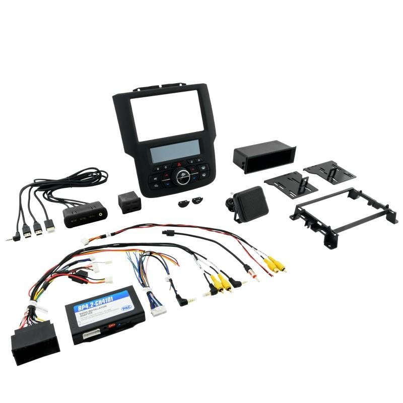 PAC Audio RPK4-CH4101 RadioPRO Integrated Installation Kit with Integrated Climate Controls For Select RAM Trucks with 8" Display