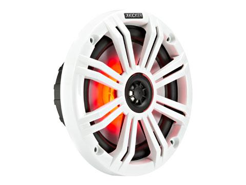 Kicker KM65 KM Series 6.5-Inch Marine LED Coaxial Speakers
