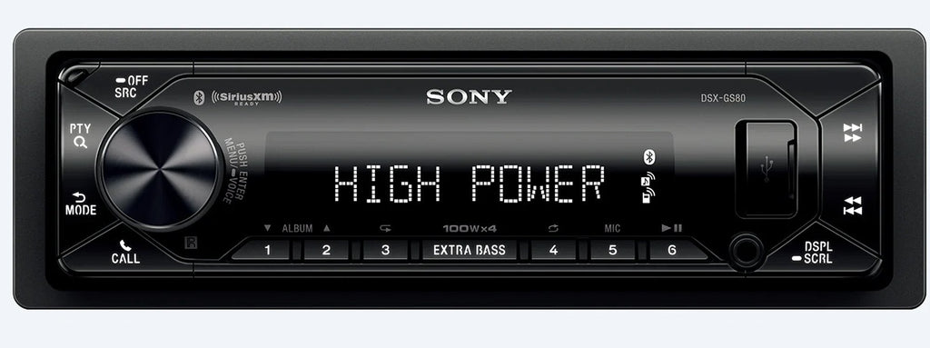 Sony DSX-GS80 Single-Din High-Power Media Receiver