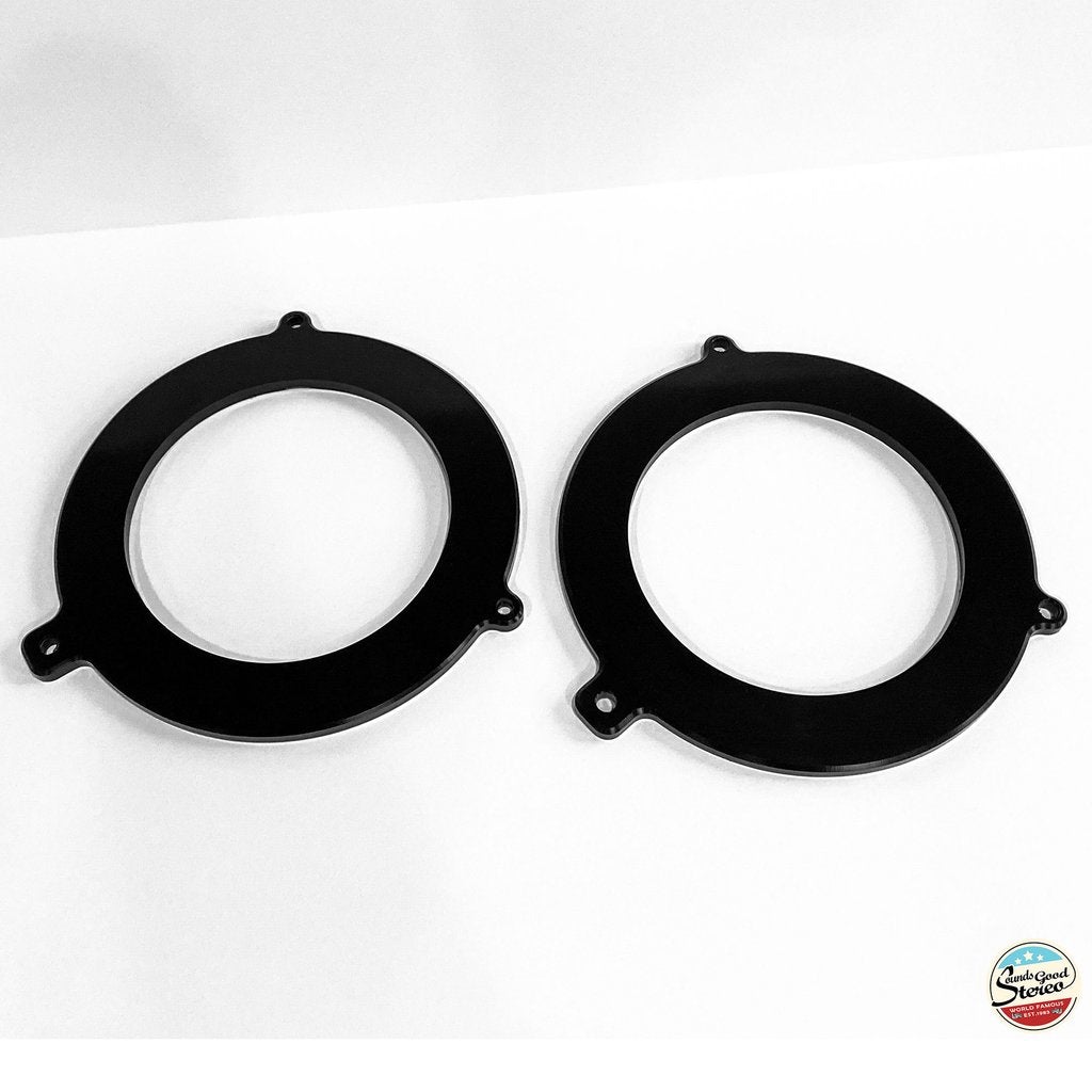 Speaker Adapters - Compatible with 2007-2018 Jeep Wrangler JK (Fits Front Dash & Rear Tower locations) (One Pair)