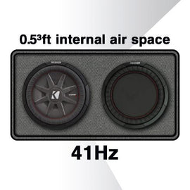 Kicker 47KBRW10 Tuned 10-inch Bass Reflex Passive Radiator