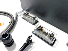 Load image into Gallery viewer, Dual Amplifier Bundle for 2015+ Ford F-Series Trucks (1/0 Wiring + Distribution + Custom Rack)