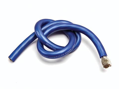 Kicker Premium Blue 1/0AWG OFC Copper Power Wire - Sold by the Foot
