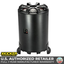 Kicker CWTB10 Loaded 10-inch Tube Style Passive Reflex Marine-Grade Enclosure - 2 Ohm Final