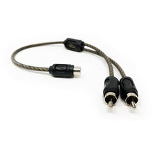 Load image into Gallery viewer, iConnects Pro Series RCA Y-Adapter Cable 1 Female RCA to 2 Male