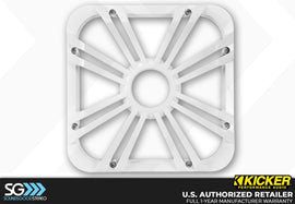 Kicker 11L712GLW LED 12-inch White Subwoofer Grille for Square Subwoofer 11S12L7 or 44L7S12