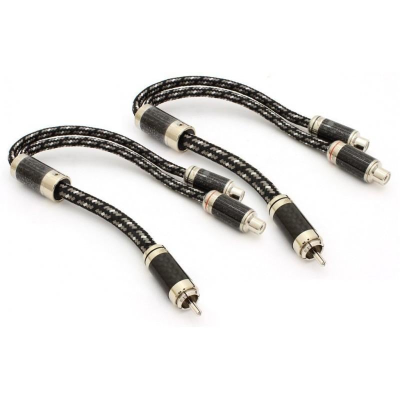 Stinger SI92YF 9000 Series Audiophile Grade Directional Balanced Twisted Y-Adapter 2Female-1Male (Pair)
