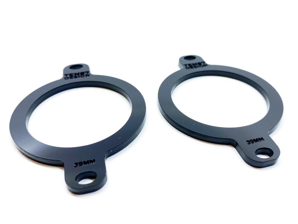 Custom Laser Cut Tweeter Adapters - Compatible with 2015+ Ford Vehicles - 39mm