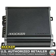 Load image into Gallery viewer, Kicker CXA800.1T CX Series HighPower 800W 1-channel Mono-Block Subwoofer Amplifier
