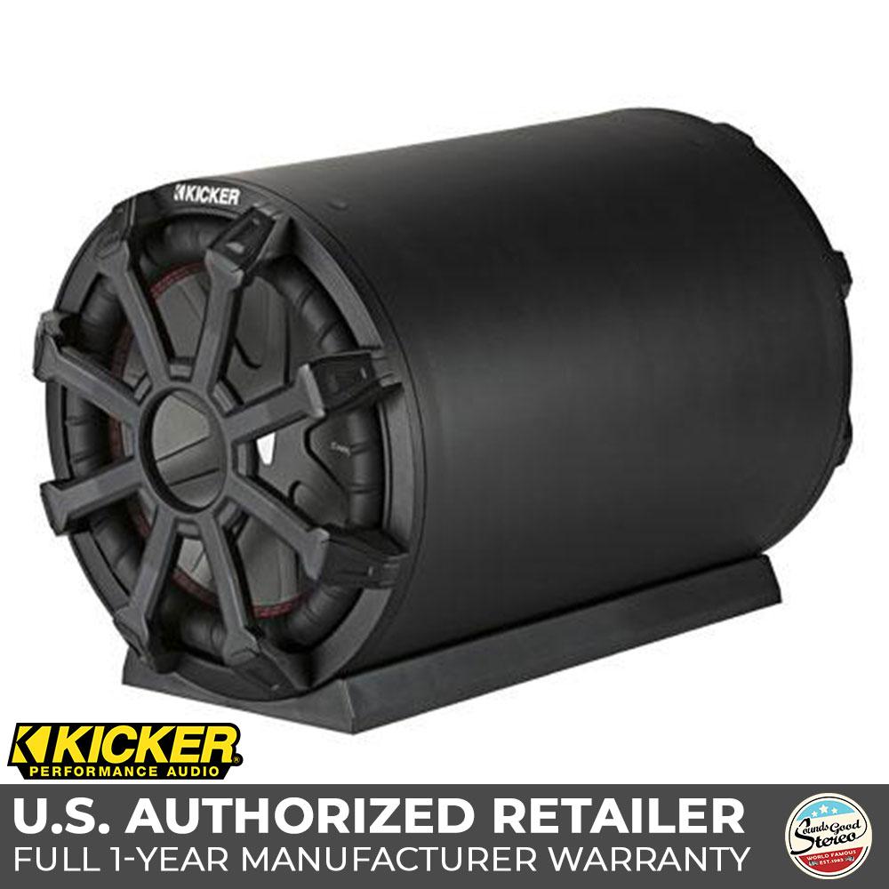 Kicker CWTB10 Loaded 10-inch Tube Style Passive Reflex Marine-Grade Enclosure - 2 Ohm Final