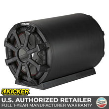 Load image into Gallery viewer, Kicker CWTB10 Loaded 10-inch Tube Style Passive Reflex Marine-Grade Enclosure - 2 Ohm Final