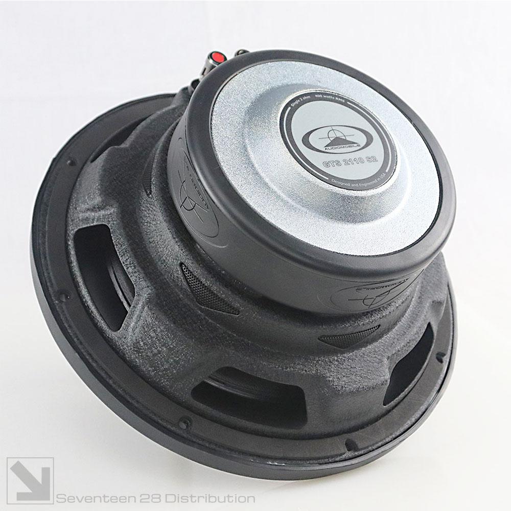 Audiomobile GTS 2110 "21" Series Low-Profile 10" Single Voice Coil Subwoofer - Single 4 Ohm