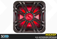 Load image into Gallery viewer, Kicker 11L710GLC LED 10-inch Charcoal Subwoofer Grille for Square Subwoofer 11S10L7 or 44L7S10