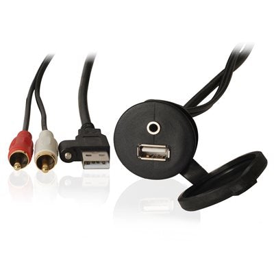Fusion Marine Panel Mount USB / 3.5mm Headphone Jack