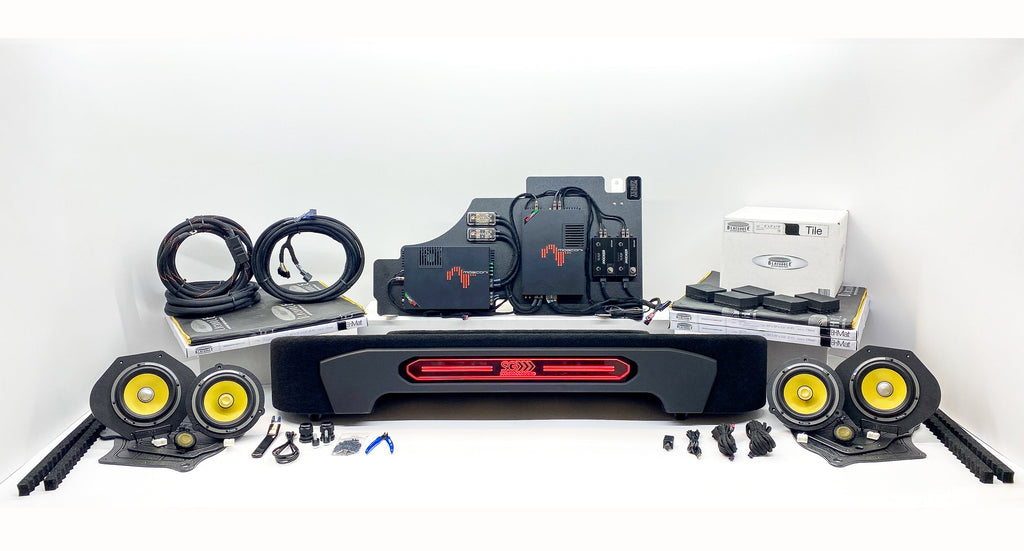 Plug & Play Ford SuperCab Non-Amplified F-Series Stereo Upgrade Package - Focal K2 Power 2-Way Active - Mosconi One Class - Focal K2 Power,Two 10-inch Focal Flax EVO Sealed,2-Way Active
