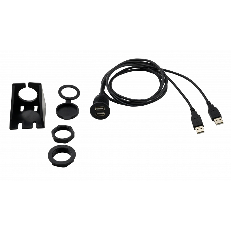 PAC Audio SSUSB2 Dual Male to Female USB Extension Cable for ELEV8 (UN1880) & HEIGH10 (UN1810) Infotainment Systems