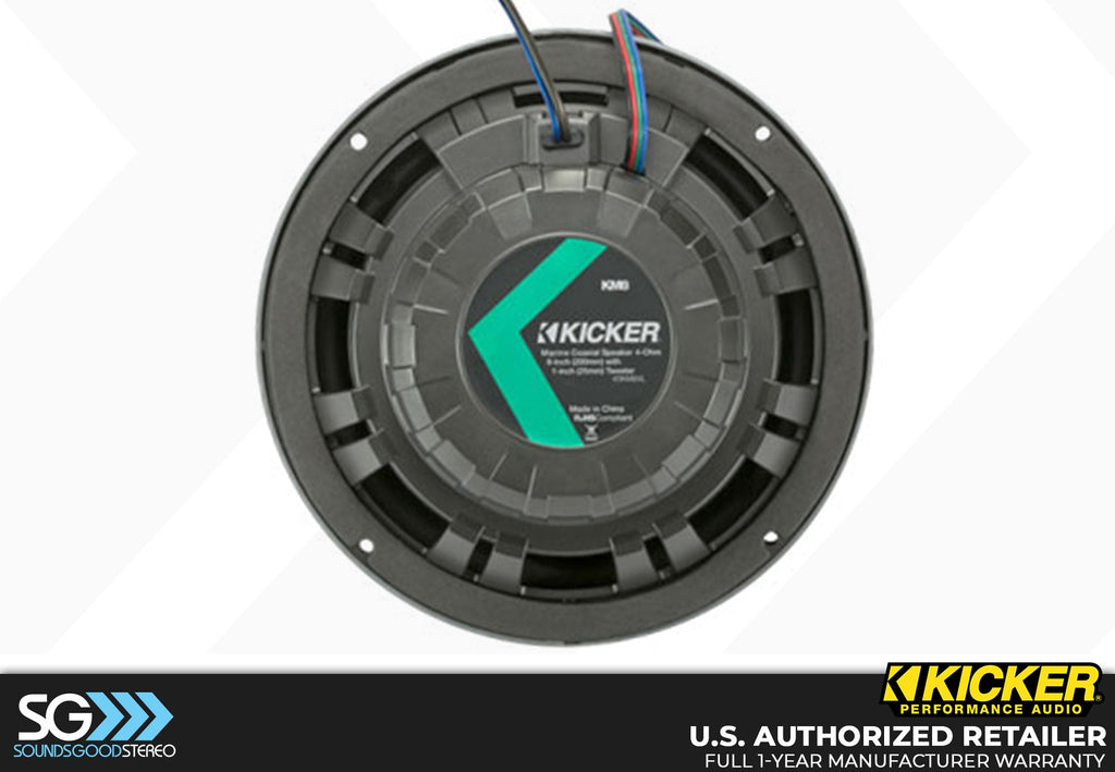 Kicker 45KM84L KM 8" 4Ω LED Coaxial