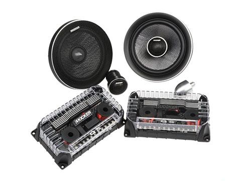 Kicker QSS65 Convertible (Component or Coaxial) 6.5-inch Speaker Kit