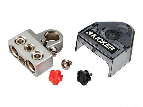 Kicker 46BT4 BT4 Pos/Neg Battery Terminal with (2) 1/0-8AWG, (1) 4-8AWG
