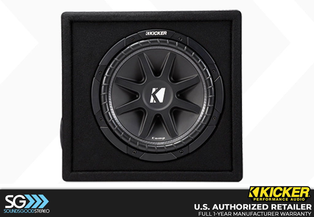 Kicker 43VC124 Comp Series 12-inch Loaded Subwoofer Enclosure - 4 Ohm Final