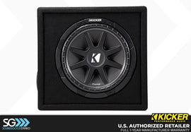 Kicker 43VC124 Comp Series 12-inch Loaded Subwoofer Enclosure - 4 Ohm Final
