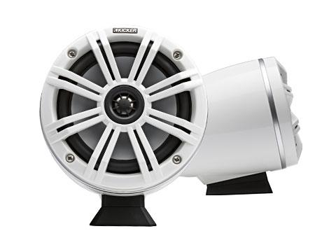 Kicker 46KMFC65/46KMFC65W Coaxial Tower System Speakers - Black