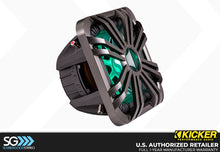 Load image into Gallery viewer, Kicker 11L710GLC LED 10-inch Charcoal Subwoofer Grille for Square Subwoofer 11S10L7 or 44L7S10