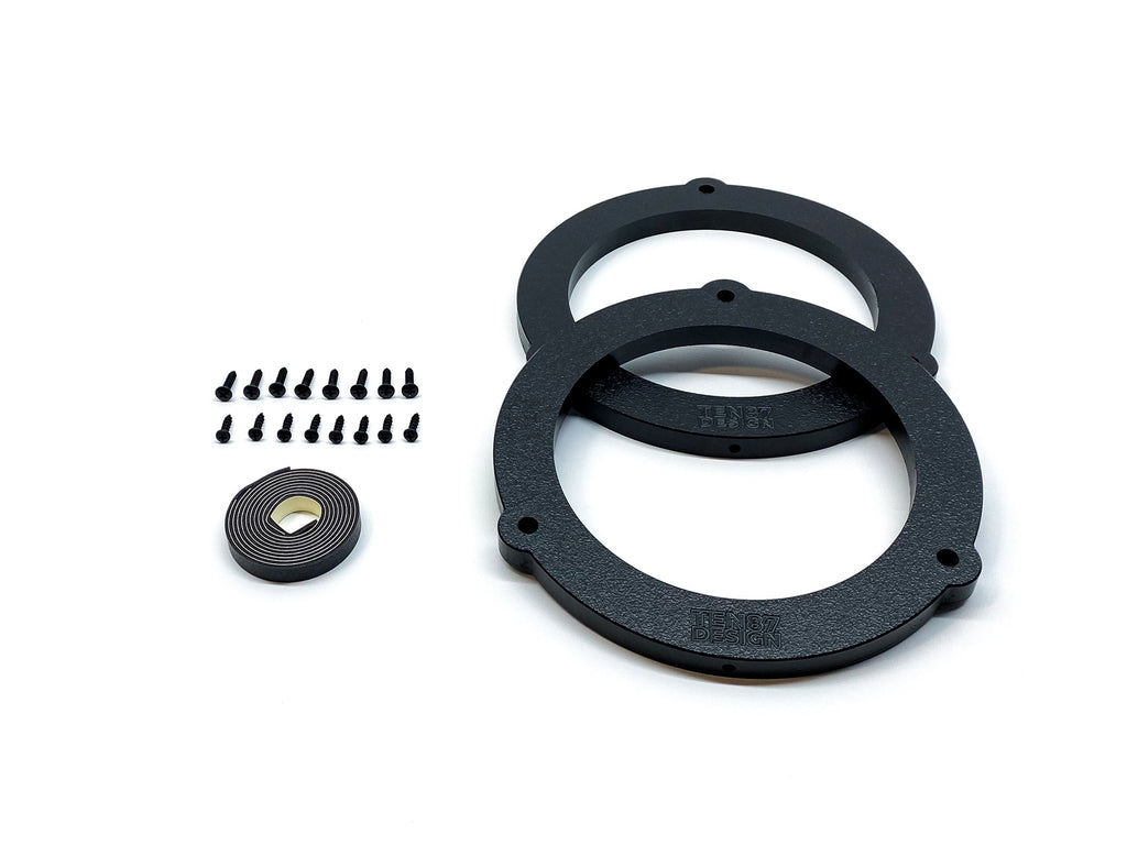 Custom Speaker Adapters - Rear 6.5-inch - Adapters Only - Compatible with 2015-2021 Ford F-Series Truck - Adapters Only,Rear 6.5-inch