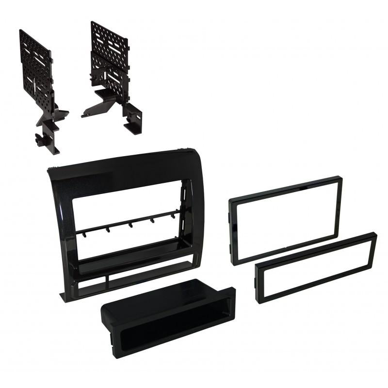 Best Kits BKTOYK973 2012-2015 Toyota Tacoma Single Din or ISO w/Pocket or Double Din - Metallic Graphite
