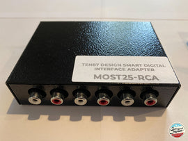 Ten87 Design Smart Digital MOST25 Interface Adapter - Fits in vehicles from Audi, BMW, Land Rover, Lamborghini, Mercedes, Porsche, Volvo and VW - RCA