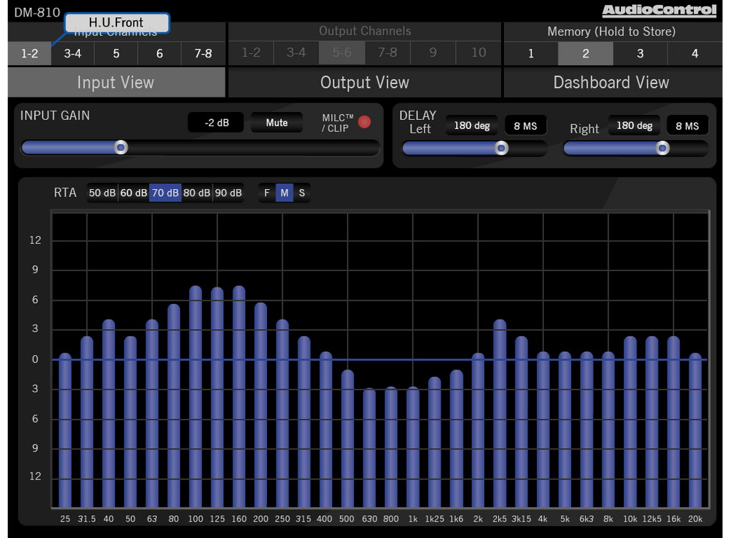AudioControl DM-608 6x8 Channel Matrix DSP Processor