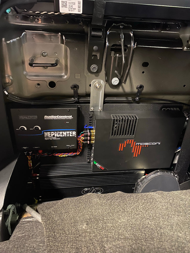 2019-2021 Dodge Ram Crew Cab Custom Made Amplifier Rack/Plate/Board - Sounds Good Stereo Online